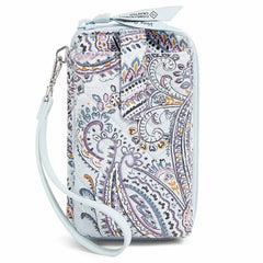Smartphone wristlet case from Vera Bradley in their Soft Sky Paisley pattern - 1