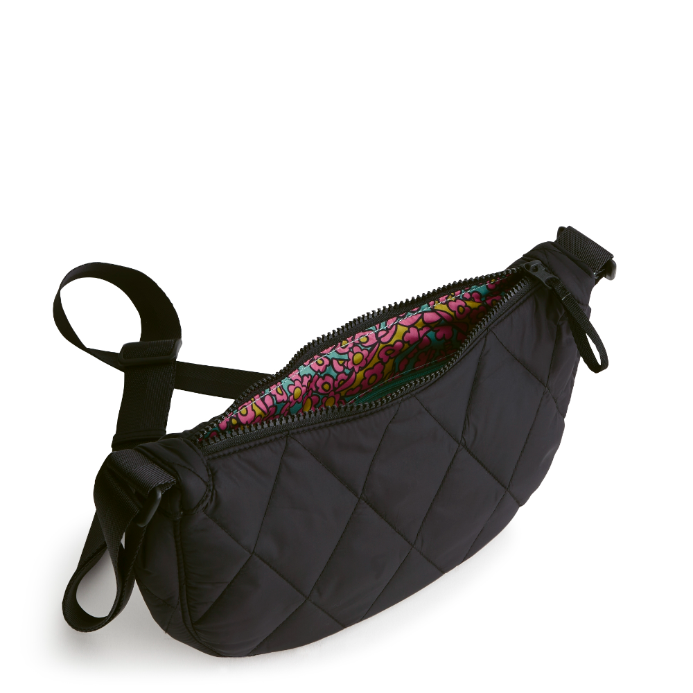 A springbrook sling crossbody bag from Vera Bradley in the pattern Moonless Night.