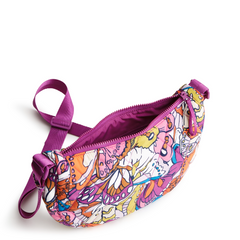 A springbrook sling crossbody bag from Vera Bradley in the pattern Flutter.