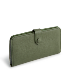 A green Tab Wallet in Leather fabric from Vera Bradley.