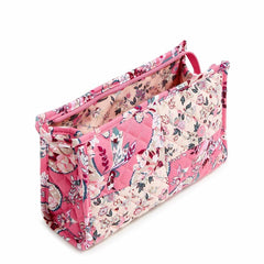Vera Bradley: Trapeze Cosmetic in Botanical Paisley Pink Patchwork