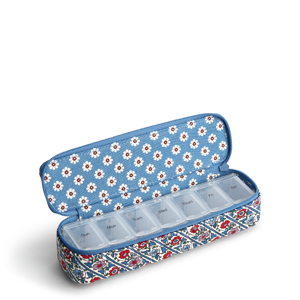 Travel Pill Case - Cotton Gabardine