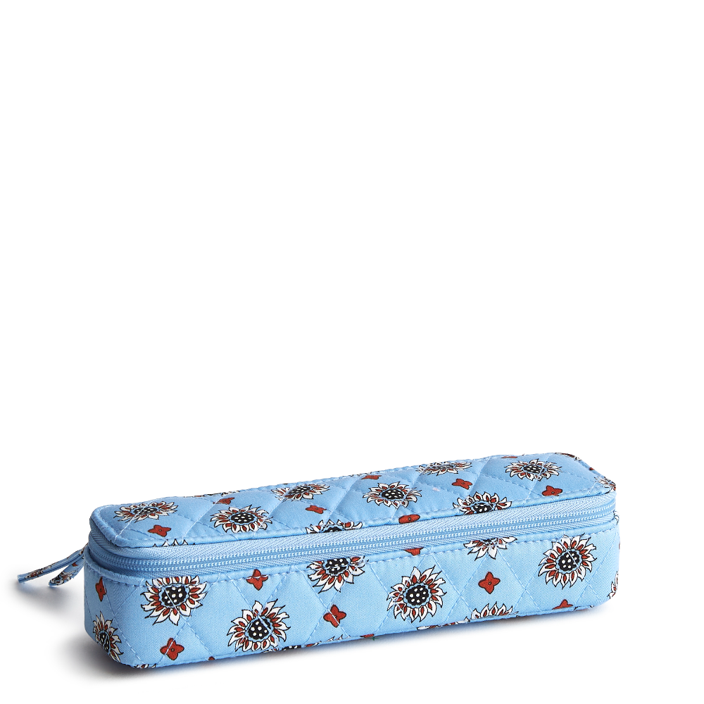 Travel Pill Case in Cotton Gabardine fabric, shown in the Vera Bradley pattern Marrakesh Geos.