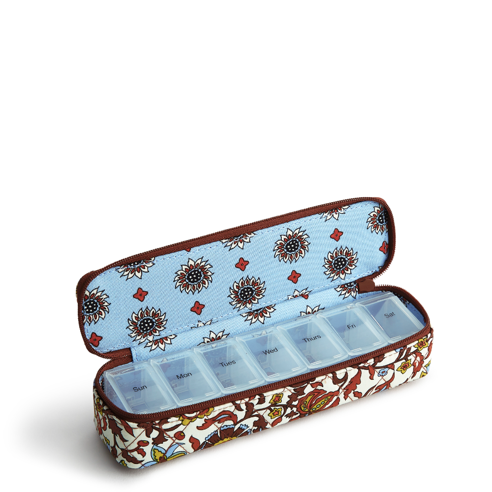 Travel Pill Case - Cotton Gabardine