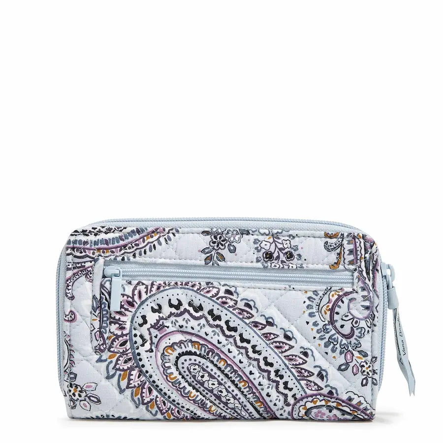 RFID Turnlock Wallet - Soft Sky Paisley