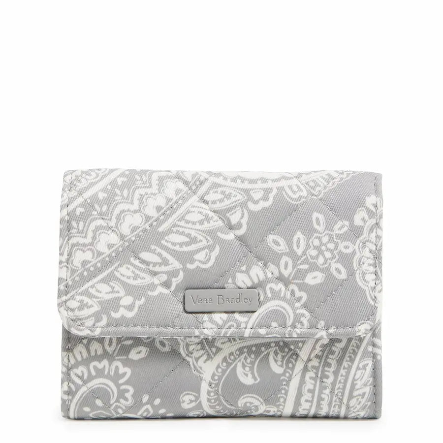 A compact wallet from Vera Bradley in the color gray - 1 