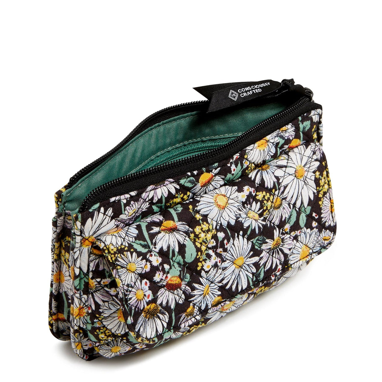 RFID Wallet Crossbody - Daisies White