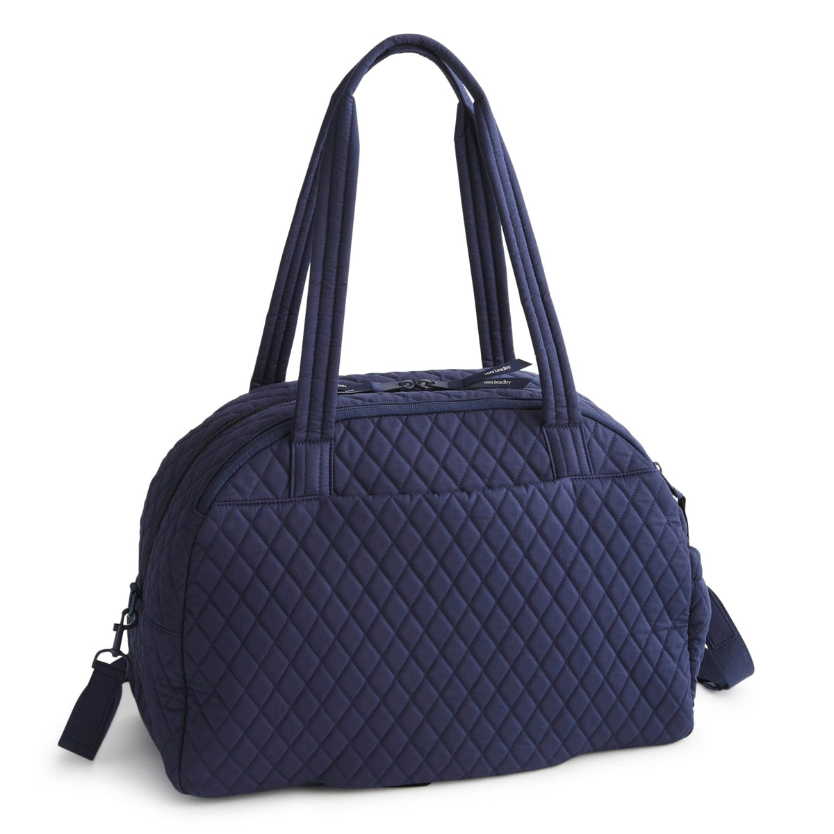 Vera Bradley Weekender Travel Bag in Peacoat, detail view