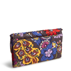 Wildwood Wallet Crossbody in Cotton Gabardine fabric from Vera Bradley. Shown in the Colorful Bouquet pattern.