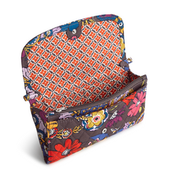 Wildwood Wallet Crossbody in Cotton Gabardine fabric from Vera Bradley. Shown in the Colorful Bouquet pattern.