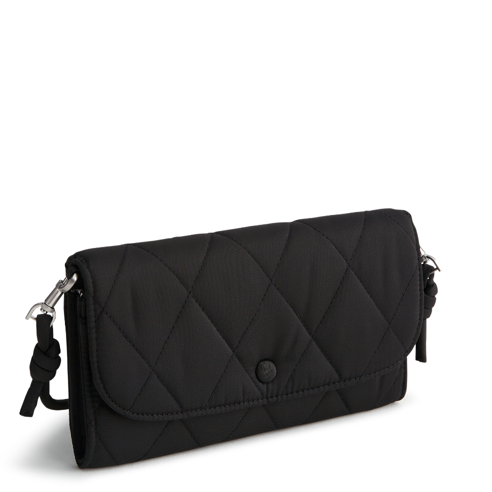 Vera Bradley Wildwood Wallet Crossbody in Polyester Twill fabric. Shown in the pattern Moonless Night.
