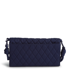 Wildwood Wallet Crossbody in Cotton Gabardine fabric from Vera Bradley. Shown in the Peacoat pattern.
