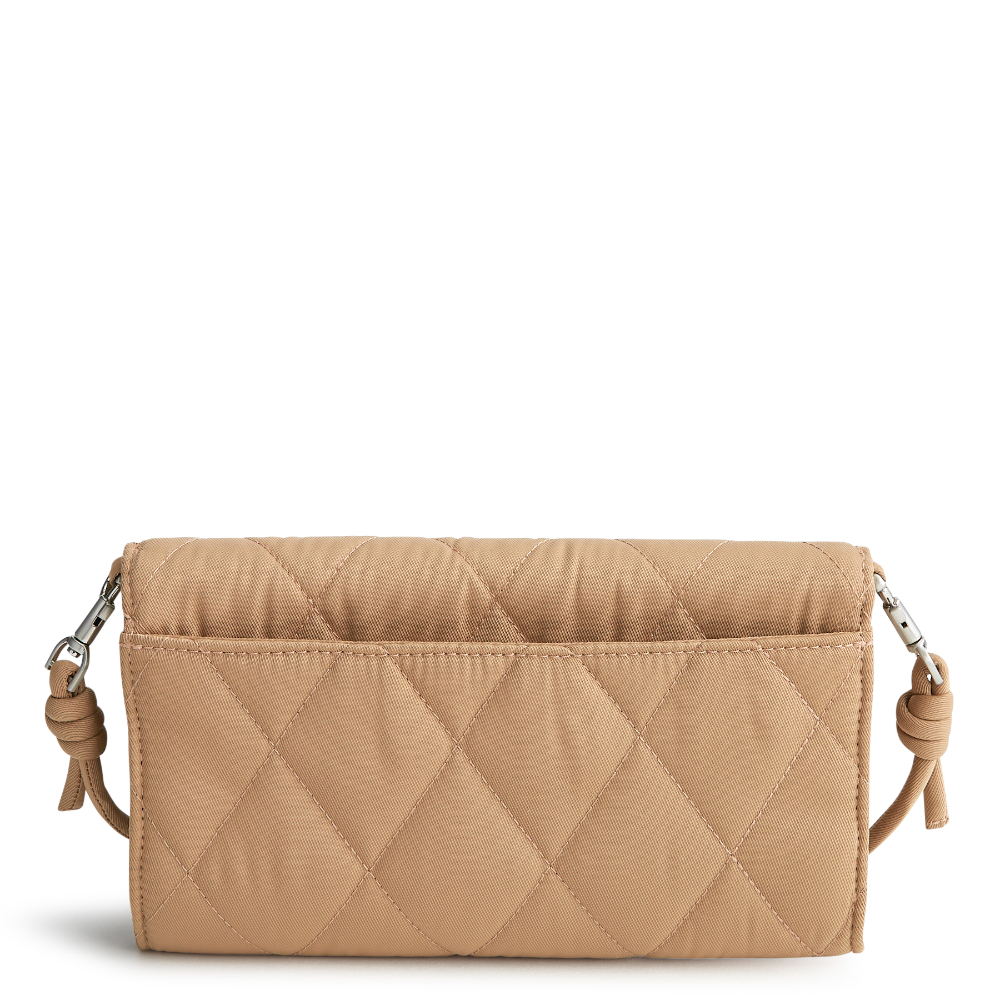 Vera Bradley Wildwood Wallet Crossbody in Polyester Twill fabric. Shown in the pattern Tiger's Eye.