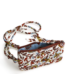 Zip Card Pouch Lanyard from Vera Bradley in the pattern, Marrakesh Vines Cream.
