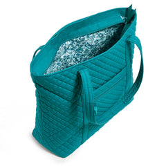 A Vera Tote bag in Forever Green pattern.