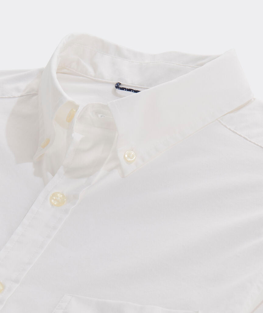 Vineyard Vines Solid On-The-Go Brrr Shirt | Solid White