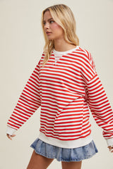 Nina Oversized Striped Crew