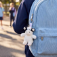 Black and White Cow Warmies® Keyring