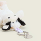 Black and White Cow Warmies® Keyring
