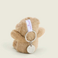 Brown Curly Bear Warmies® Keyring