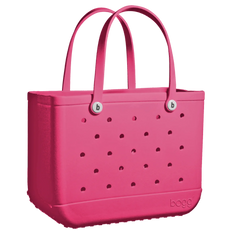 A pink tote bag from Bogg Bag.