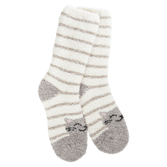 Knit Pickin Crew Socks - Cat Stripe