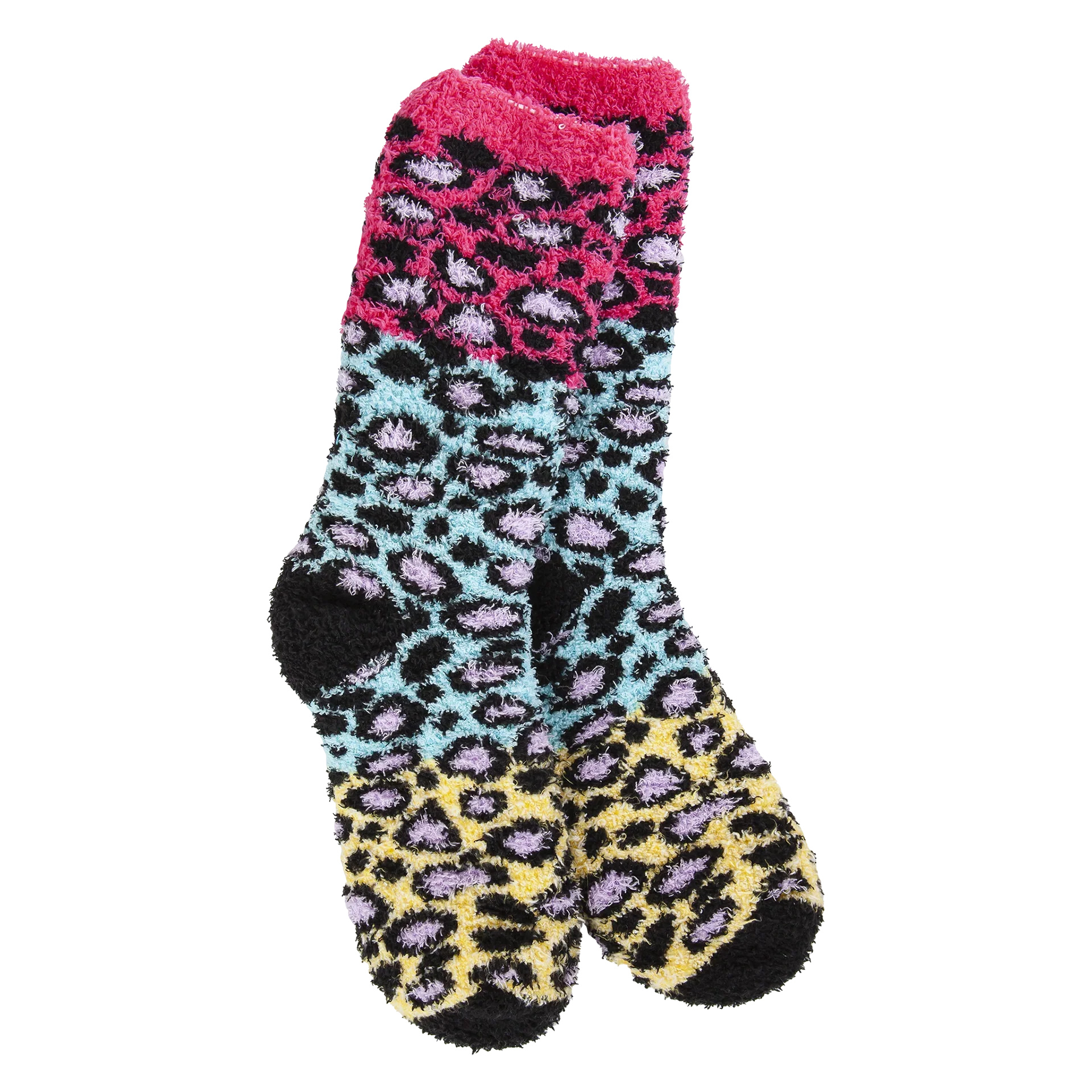 Knit Pickin Crew Socks - Multi Leopard