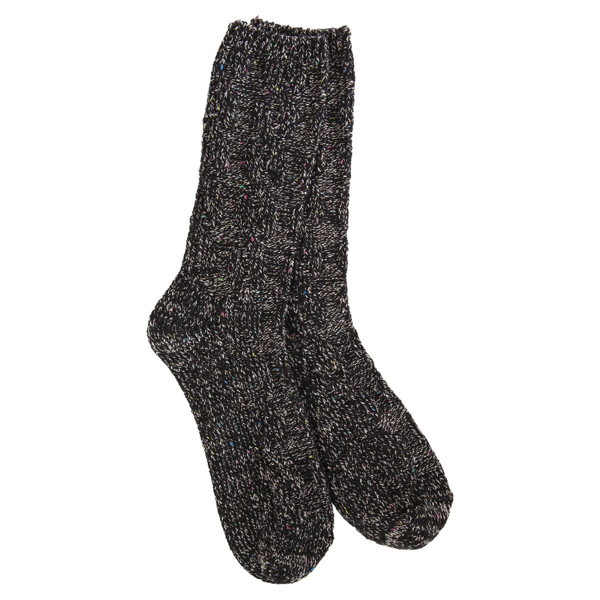 Weekend Crew Socks - Black Confetti