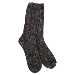 Weekend Crew Socks - Black Confetti