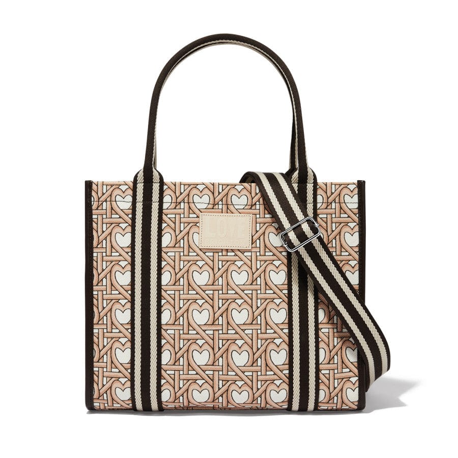 Brighton Canvas Carryall - Woven Hearts