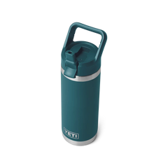 YETI Rambler 18 oz Water Bottle With Straw Cap - Agave Teal