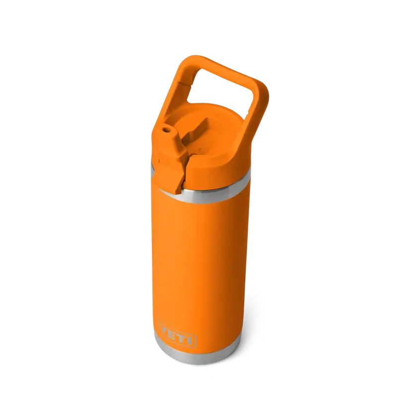 YETI Rambler 18 oz Water Bottle With Straw Cap - King Crab Orange