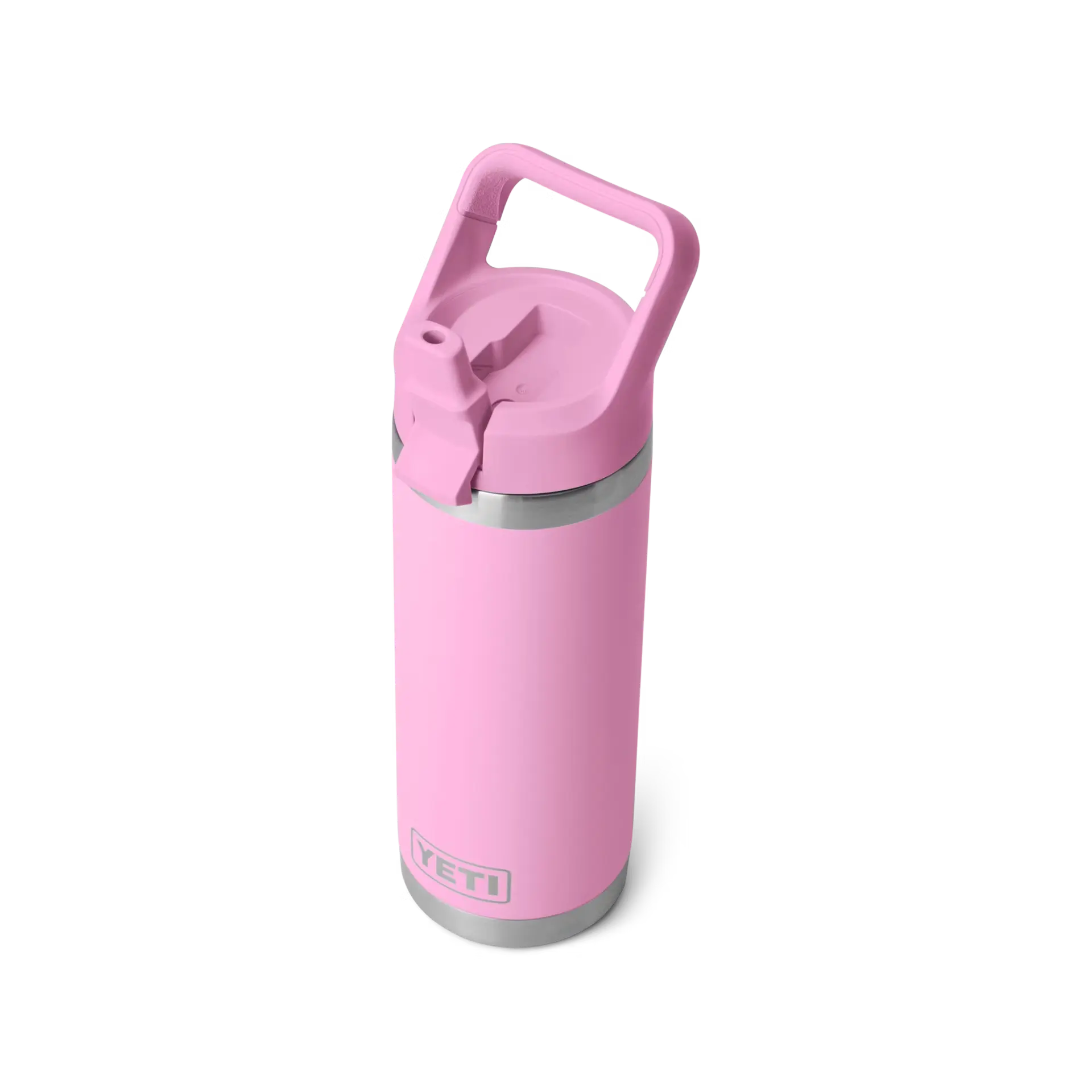 YETI Rambler 18 oz Water Bottle With Straw Cap - Power Pink