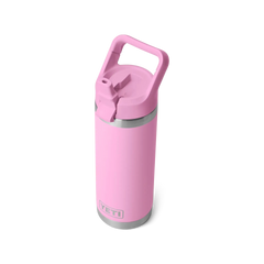 YETI Rambler 18 oz Water Bottle With Straw Cap - Power Pink
