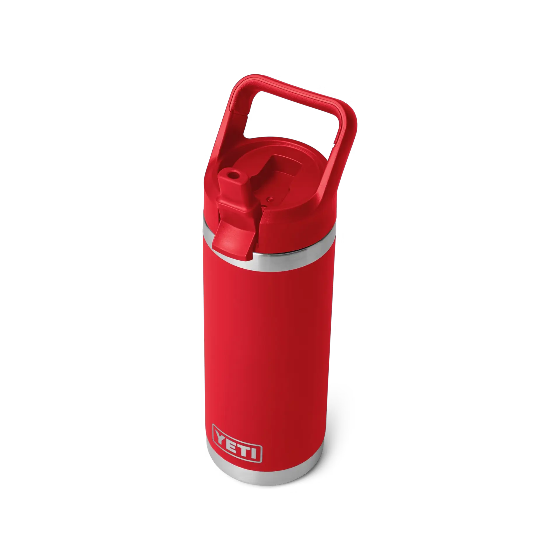 YETI Rambler 18 oz Water Bottle With Straw Cap - Rescue Red
