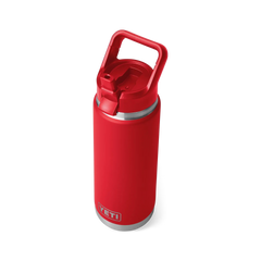 Rambler 26 Oz Water Bottle With Straw Cap - Red Rescue