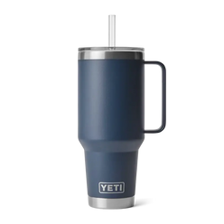 YETI Rambler 42 oz Straw Mug - Navy - YETI Rambler - Image 1