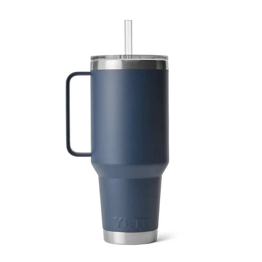 YETI Rambler 42 oz Straw Mug - Navy - YETI Rambler - Image 2