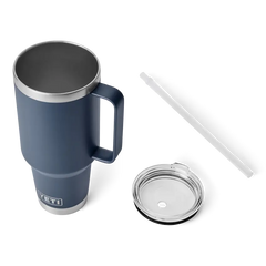 YETI Rambler 42 oz Straw Mug - Navy - YETI Rambler - Image 3