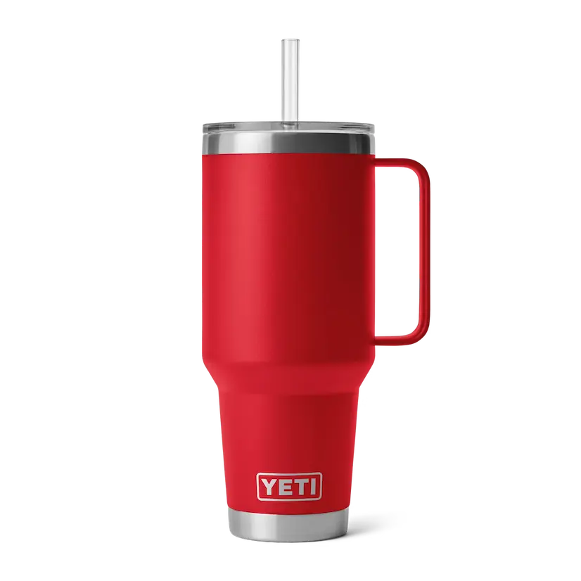 YETI Rambler 42 oz Straw Mug - Rescue Red - YETI Rambler - Image 1