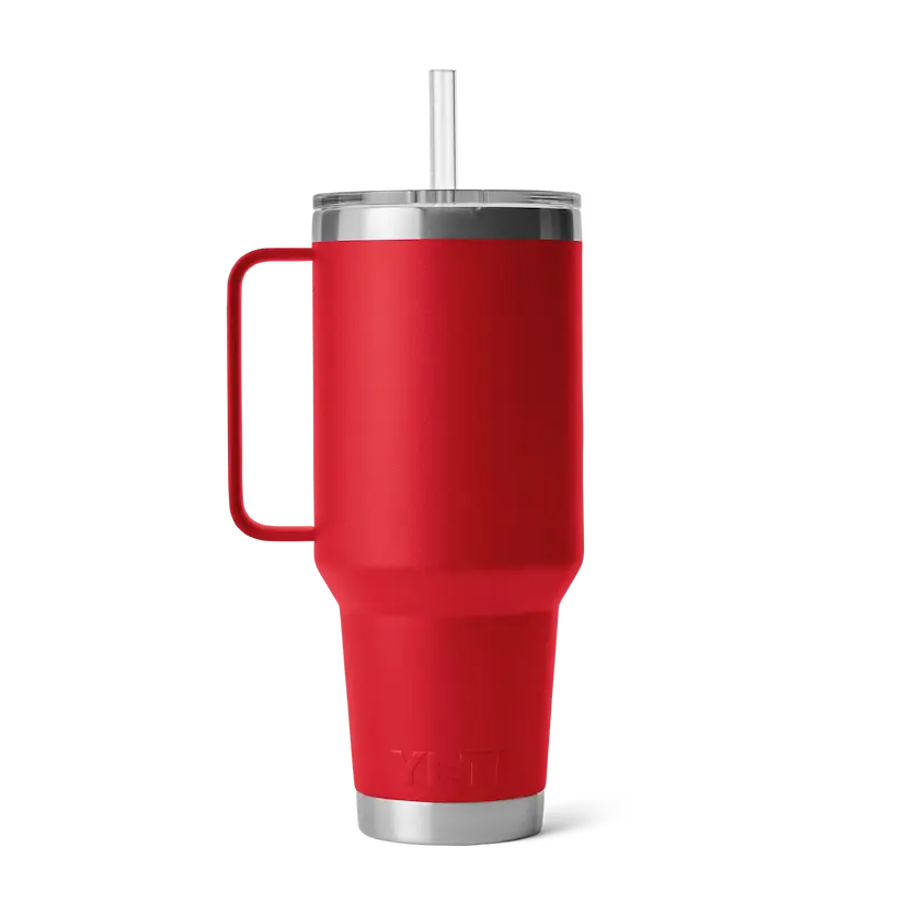 YETI Rambler 42 oz Straw Mug - Rescue Red - YETI Rambler - Image 2