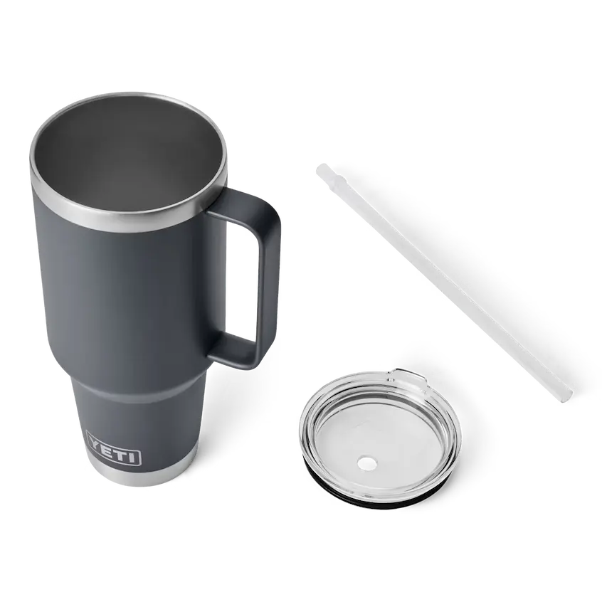 YETI Rambler 42 oz Straw Mug - Charcoal - YETI Rambler - Image 3