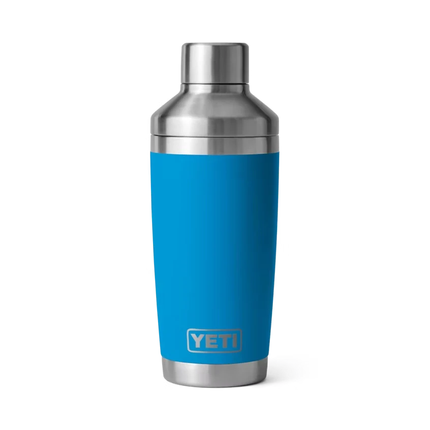 YETI Rambler 20 oz Cocktail Shaker in Big Wave Blue.