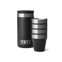 Black YETI Shot glasses and travel case.