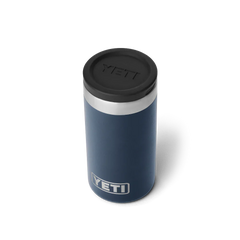 Navy blue YETI Shot glasses travel case.