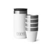White YETI Shot glasses and travel case.