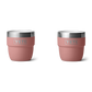 Rambler 4 Oz Cups (2 Pack) in Sandstone Pink.