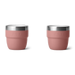 Rambler 4 Oz Cups (2 Pack) in Sandstone Pink.