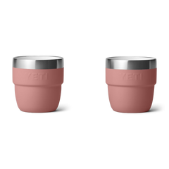 Rambler 4 Oz Cups (2 Pack) in Sandstone Pink.