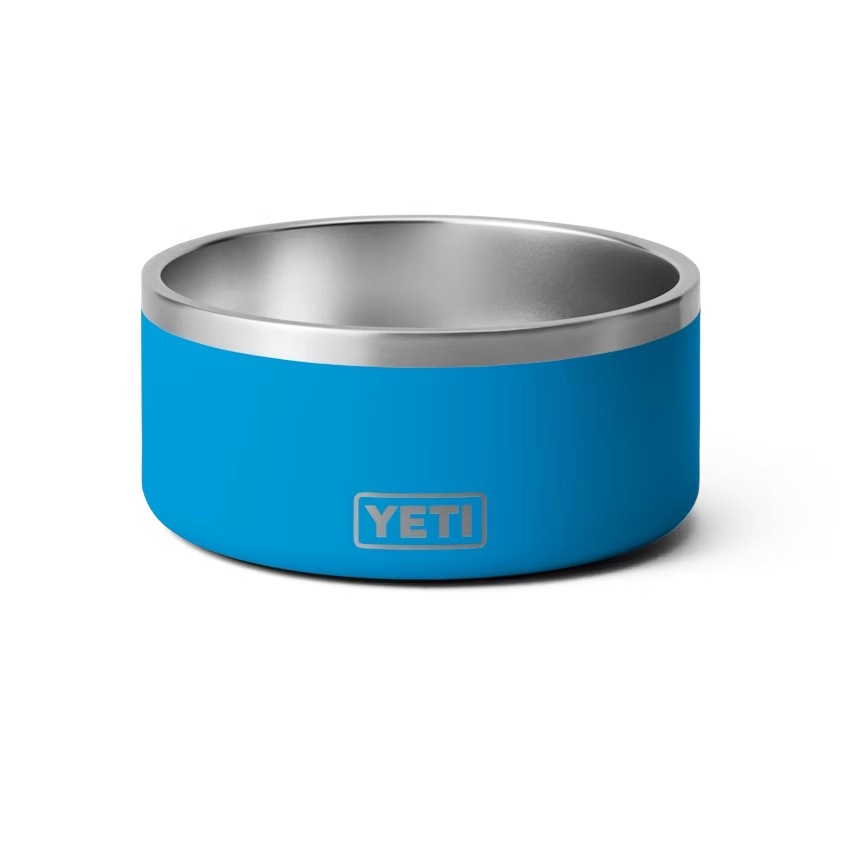 YETI Boomer 8 Dog Bowl in Big Wave Blue.